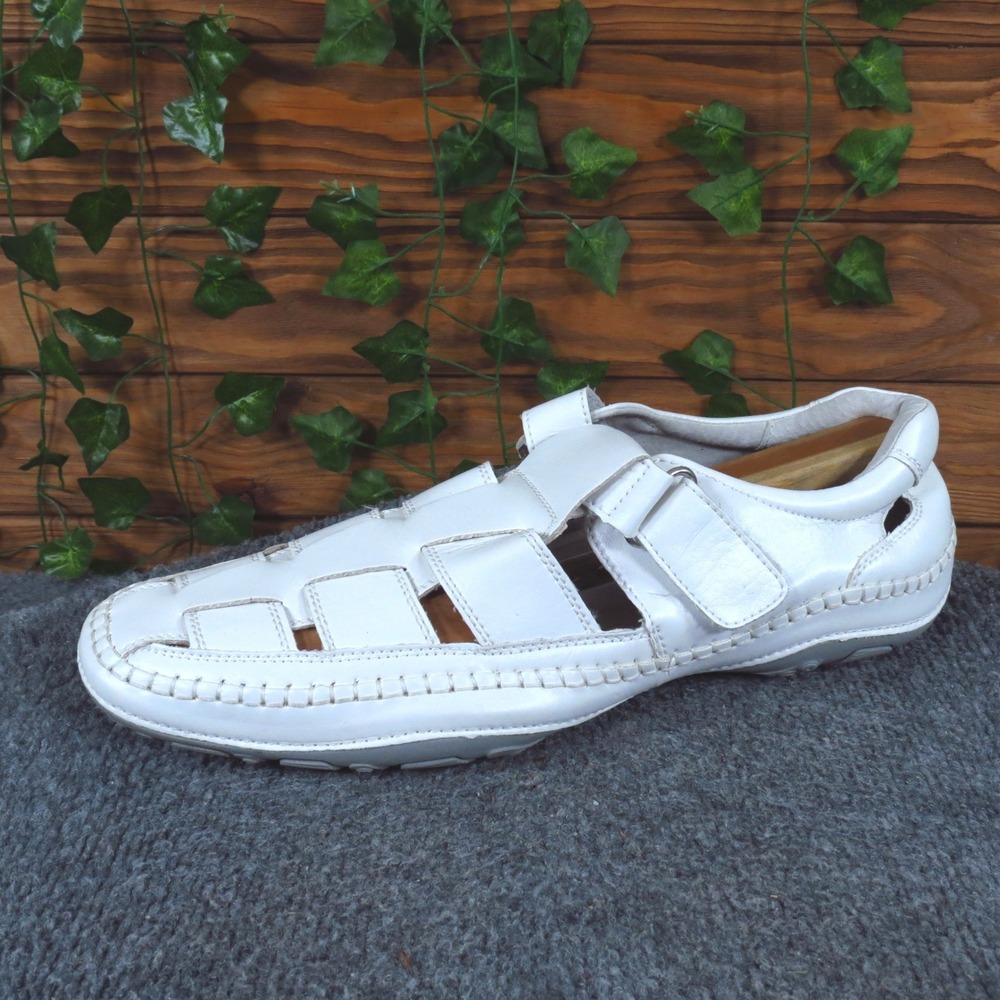 GBX Sentaur Mens Fisherman Sandals Size 12 Casual Summer White Synthetic